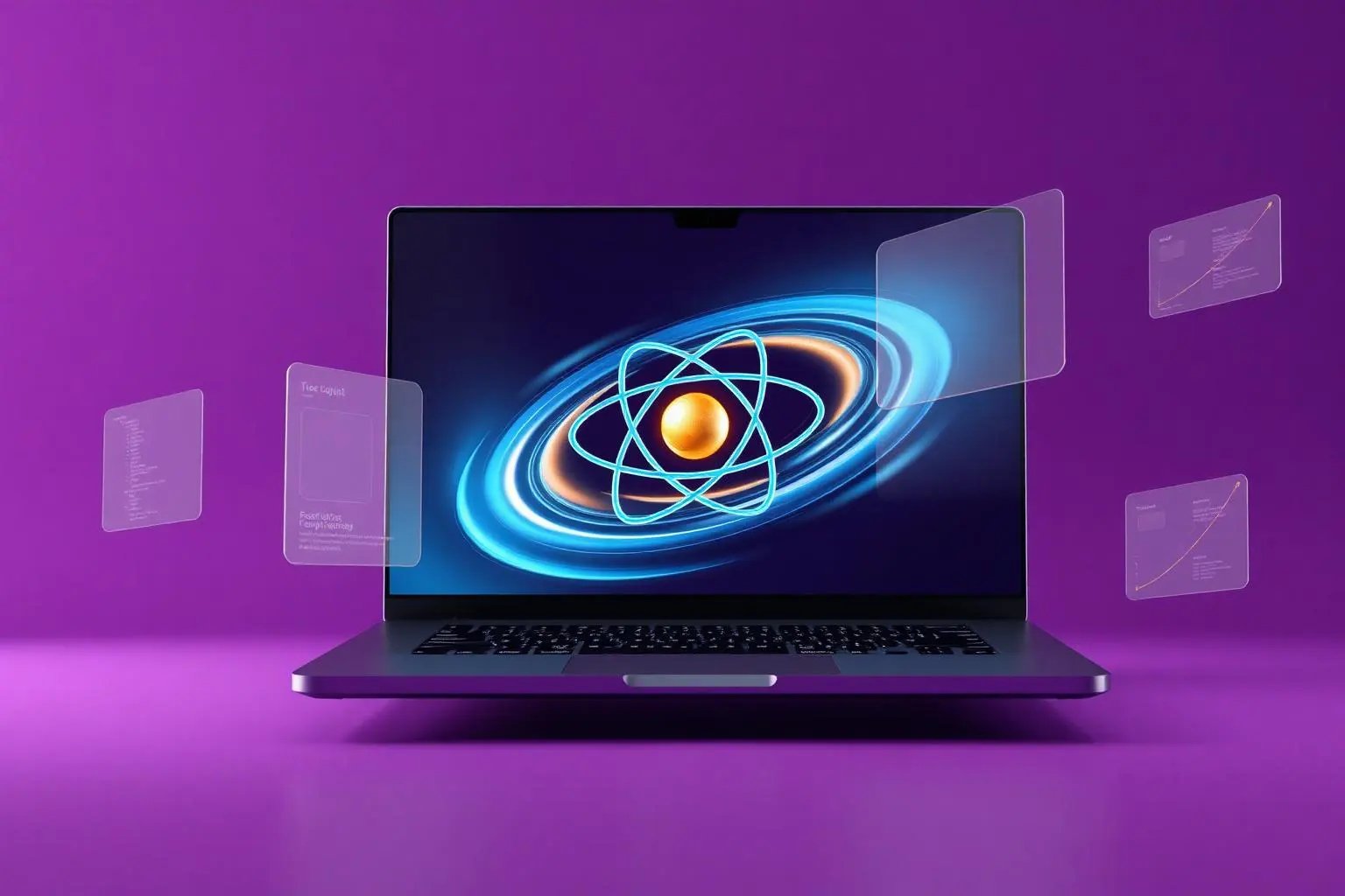 React JS component-driven web app illustration