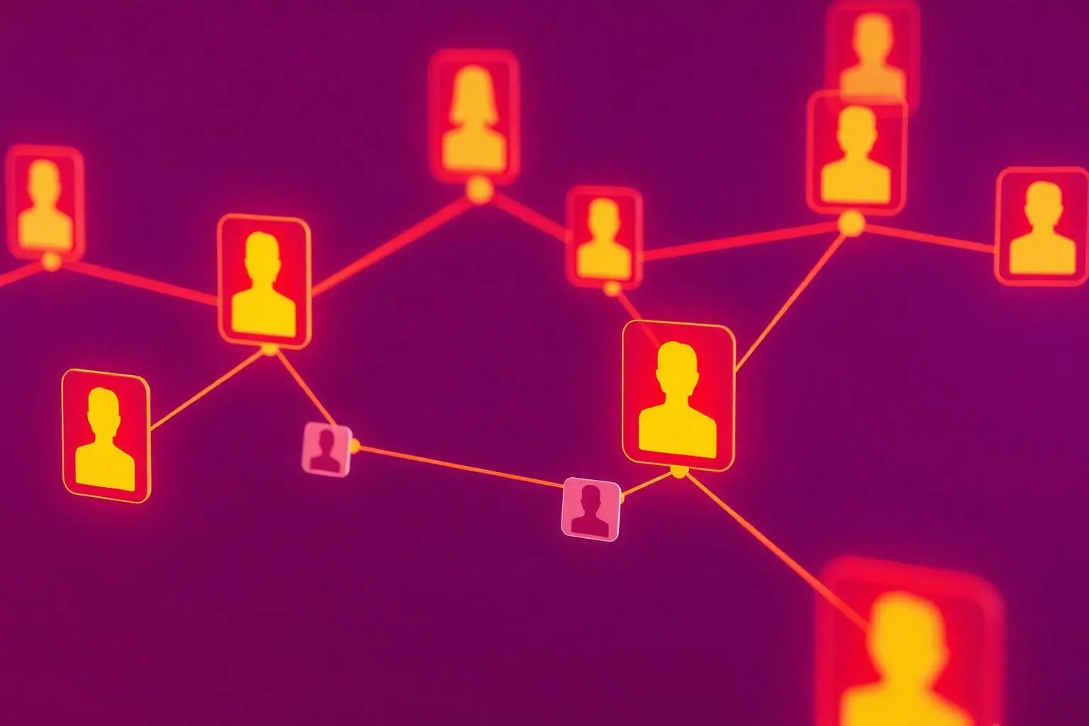 Distributed engineering team network illustration